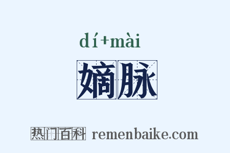嫡脉是什么意思的图片